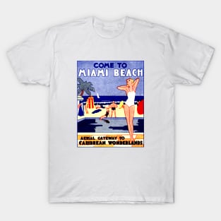 1935 Come to Miami Beach Florida T-Shirt